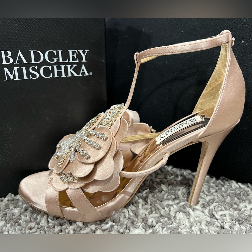 Sexy heeled sandals.Never got the chance to wear this beauty.Badgley Mischka